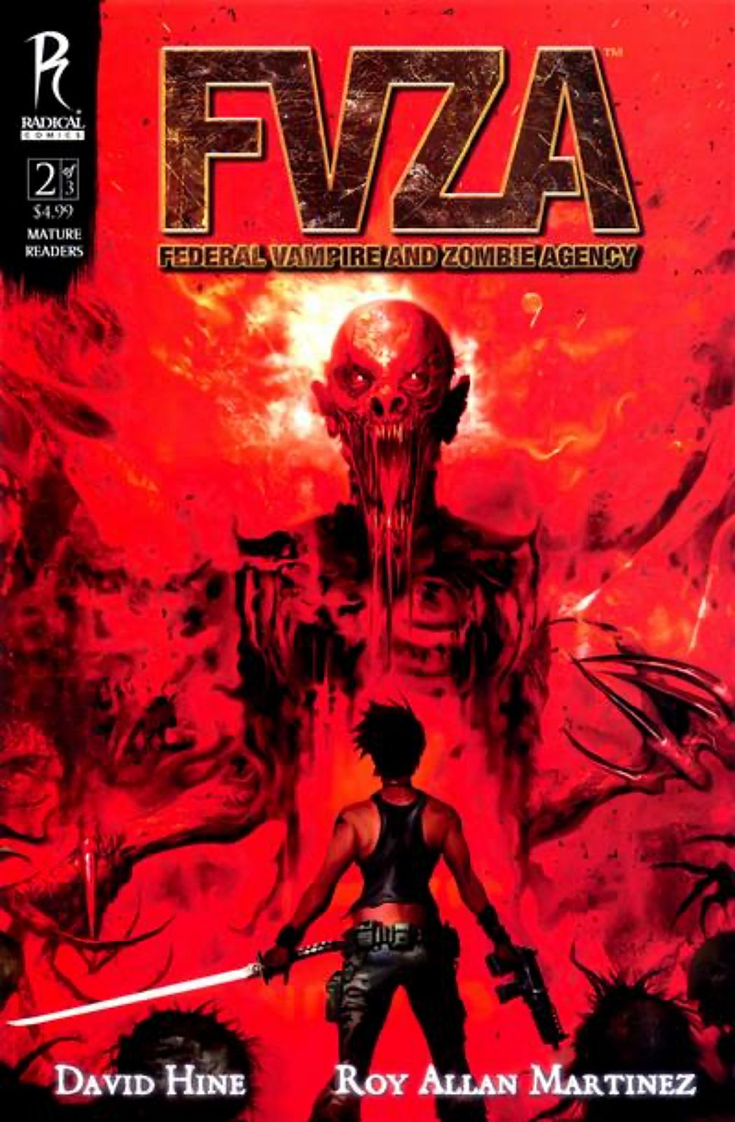 FVZA: Federal Vampire and Zombie Agency #2 Langley Cover (2009) Radical Comics