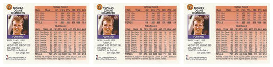 (3) 1991-92 Hoops McDonald's Basketball #32 Tom Chambers Lot Phoenix Suns