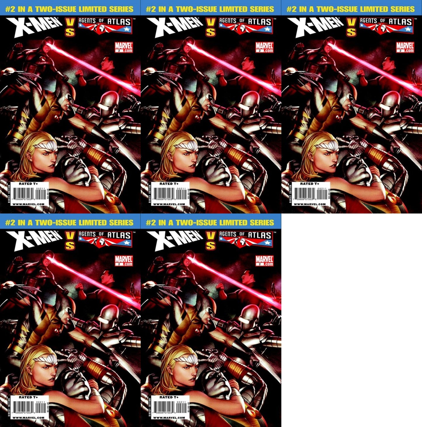 X-Men vs Agents of Atlas #2 (2009-2010) Marvel Comics - 5 Comics