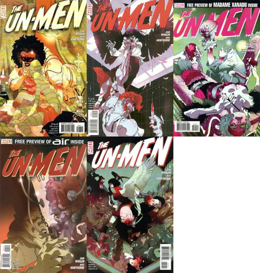 The Un-Men #8-12 (2007-2008) Vertigo Comics - 5 Comics