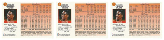 (3) 1991-92 Hoops McDonald's Basketball #1 Dominique Wilkins Lot Atlanta Hawks