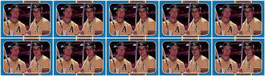 (10) 1987 Donruss Highlights #40 McGwire Canseco Oakland Athletics Card Lot