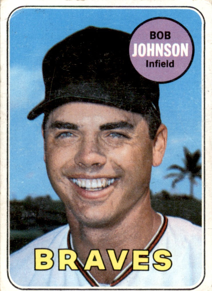 1969 Topps #261 Bob Johnson Atlanta Braves GD+