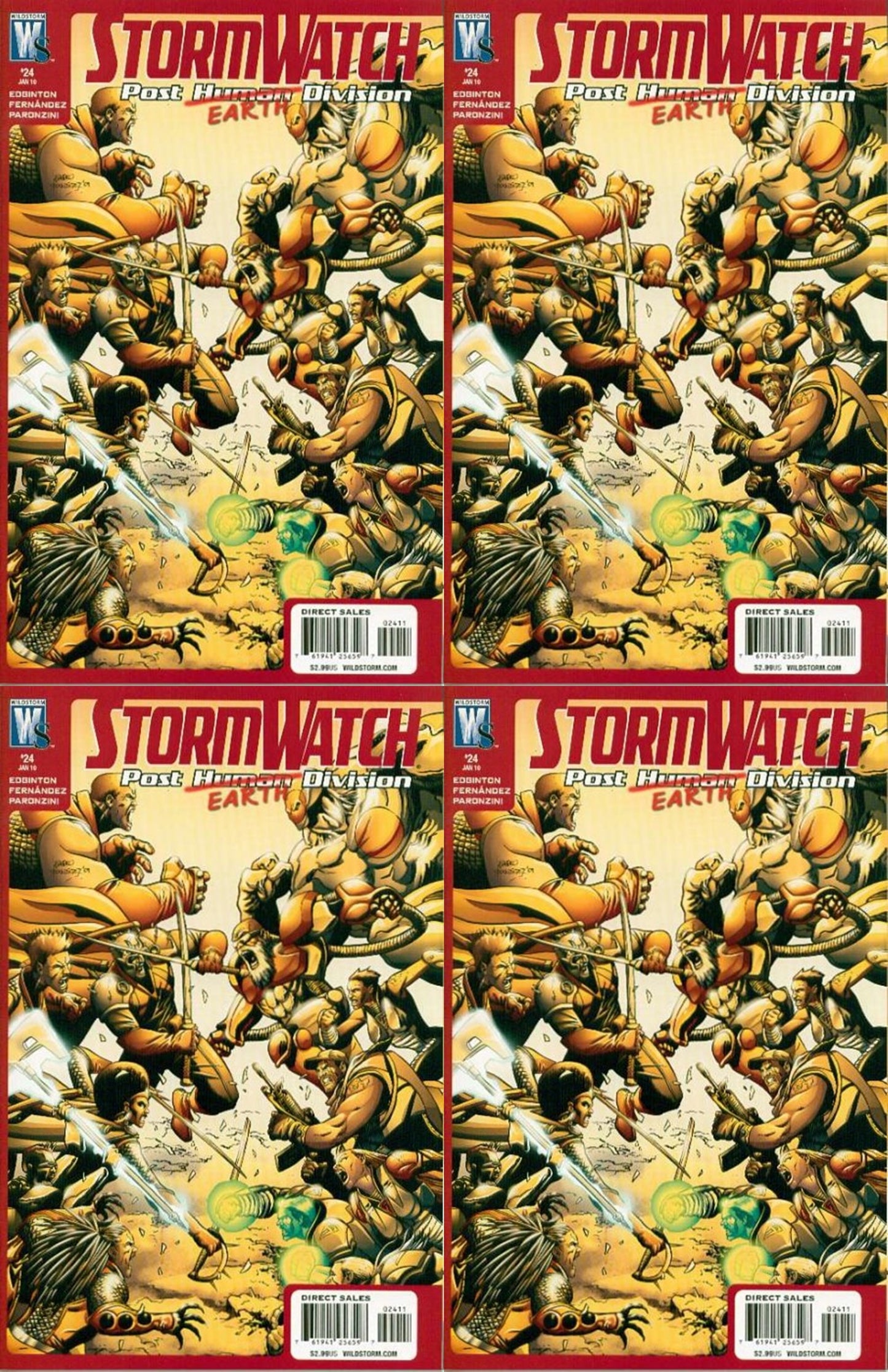 Stormwatch P.H.D. #24 (2007-2009) Wildstorm Comics - 4 Comics