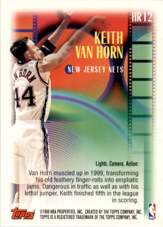 1999 Topps Chrome Highlight Reels #HR12 Keith Van Horn New Jersey Nets