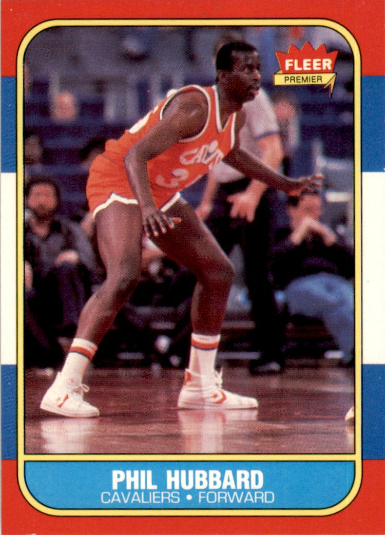 1986 Fleer #48 Phil Hubbard Cleveland Cavaliers EX-MT