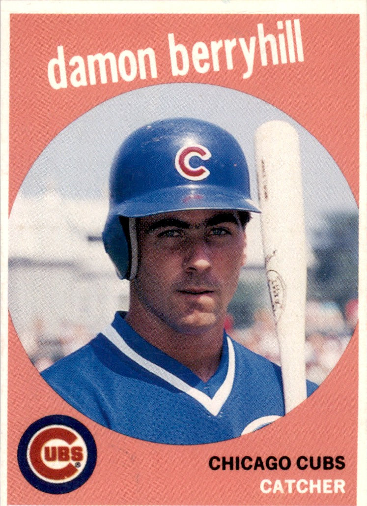 1989 Baseball Card Magazine '59 Topps Replicas #55 Damon Berryhill Cubs