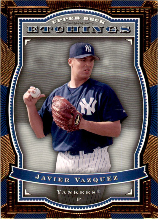 2004 Upper Deck Etchings #66 Javier Vazquez New York Yankees