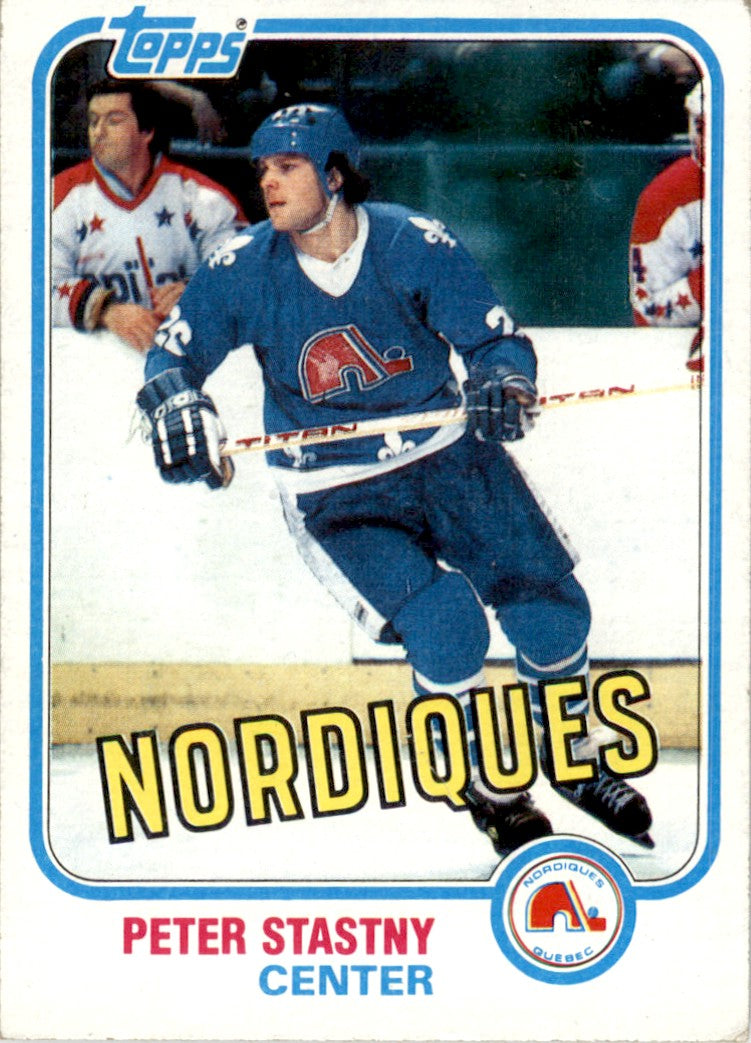 1981 Topps #39 Peter Stastny RC Quebec Nordiques EX