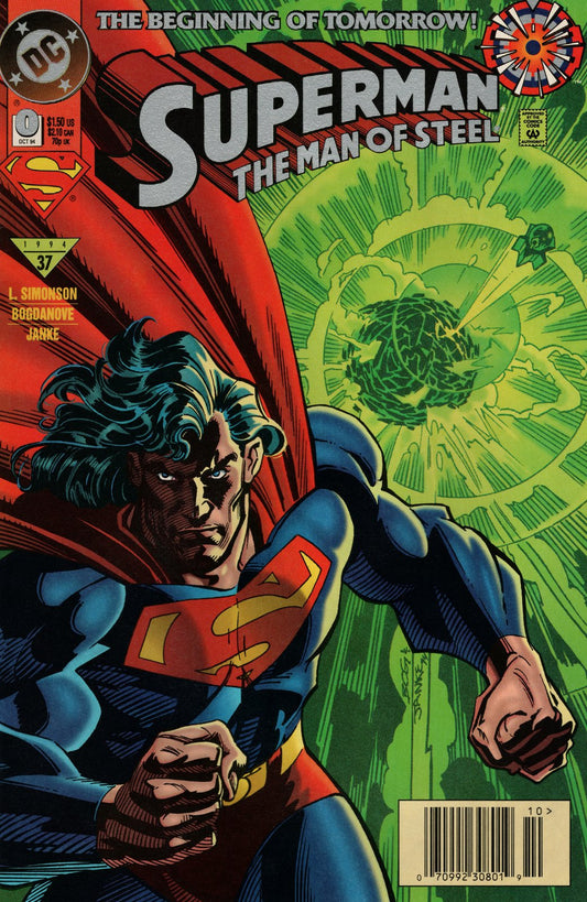 Superman: The Man of Steel #0 Newsstand (1991-2003) DC Comics