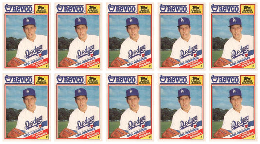 (10) 1988 Topps Revco League Leaders Baseball #12 Orel Hershiser Lot Dodgers