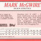 1988 Topps Revco League Leaders Baseball 17 Mark McGwire