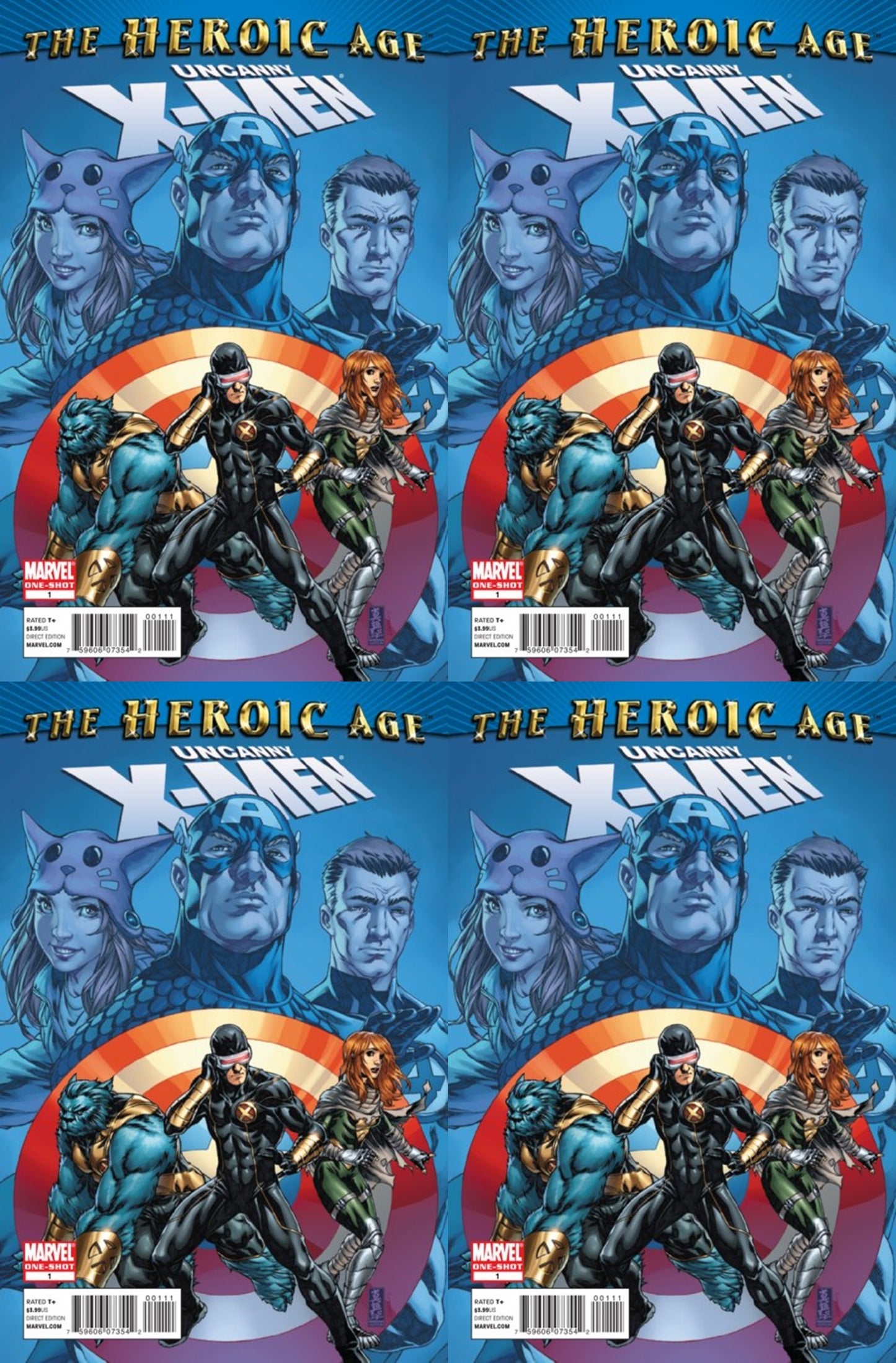 Uncanny X-Men: The Heroic Age (2010) Marvel Comics - 4 Comics