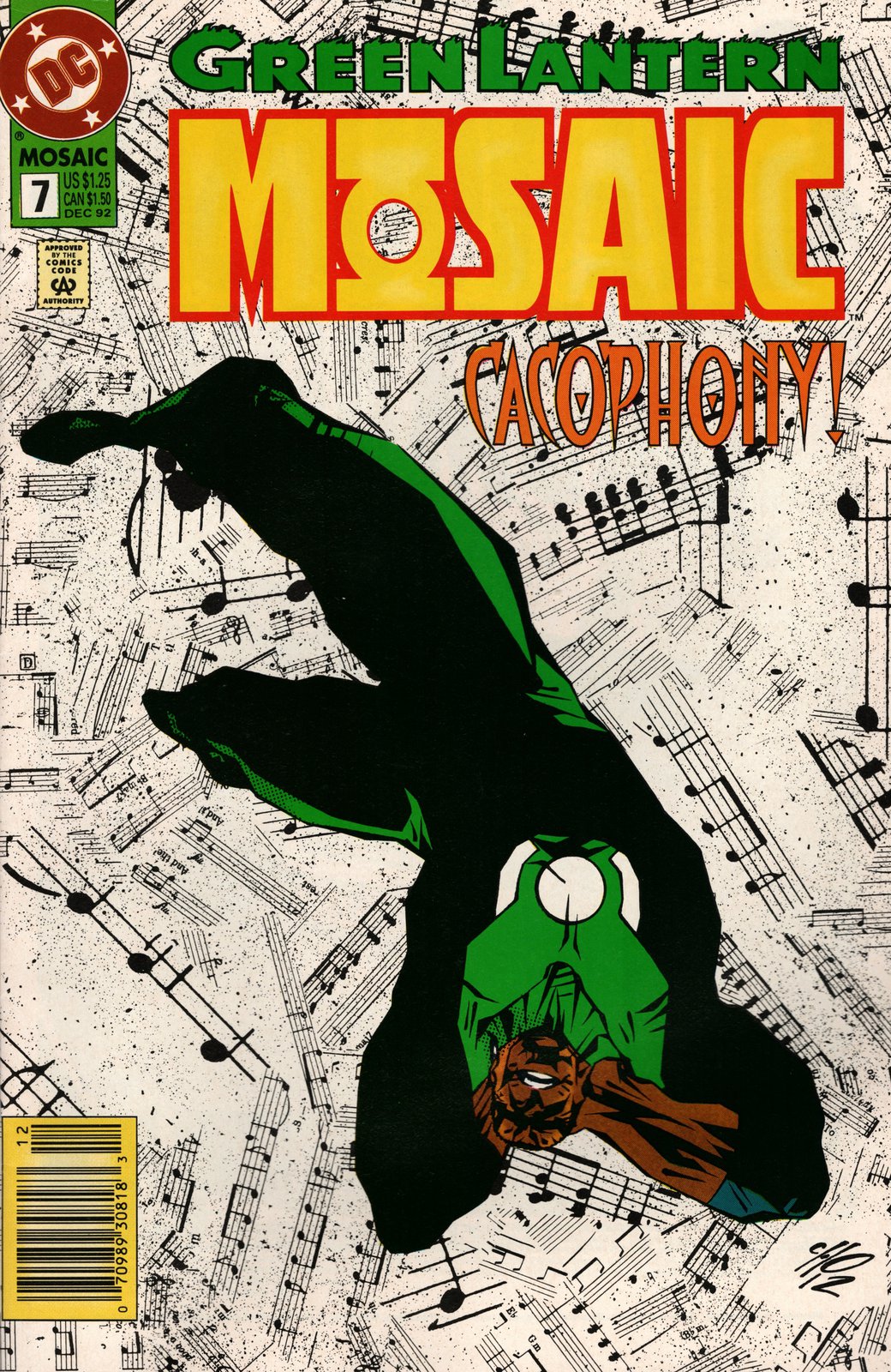 Green Lantern: Mosaic #7 Newsstand Cover (1992-1993) DC