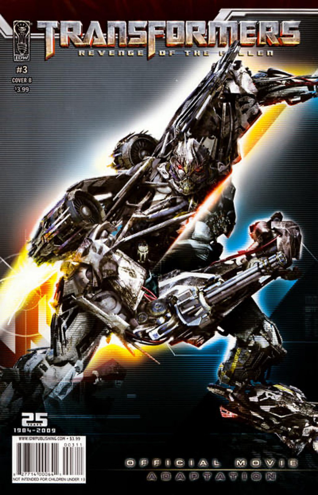 Transformers: Revenge of the Fallen - Movie Adaptation #3B (2009) IDW Comics