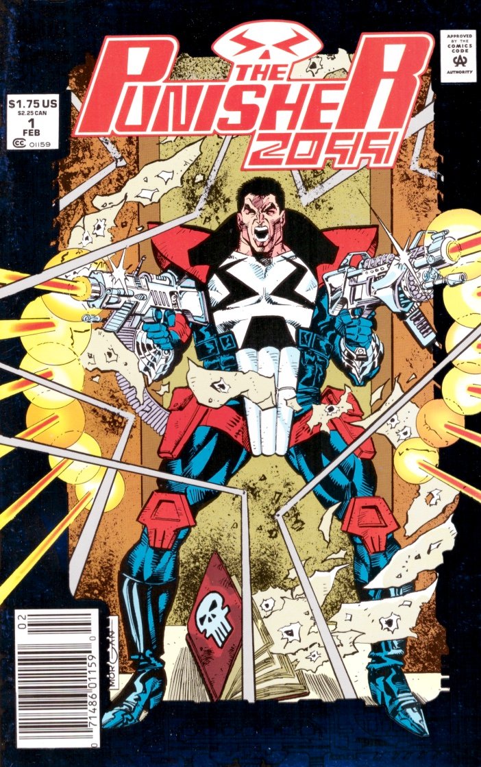 Punisher 2099 #1 Newsstand Cover (1993 -1995) Marvel Comics