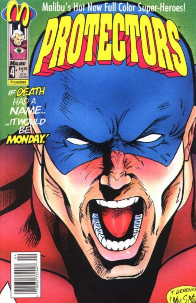 Protectors #4 Newsstand Cover (1992-1994) Malibu