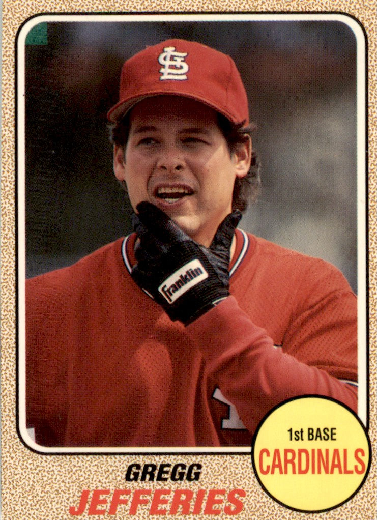 1993 Baseball Card Magazine '68 Topps Replicas #SC79 Gregg Jefferies Cardinals