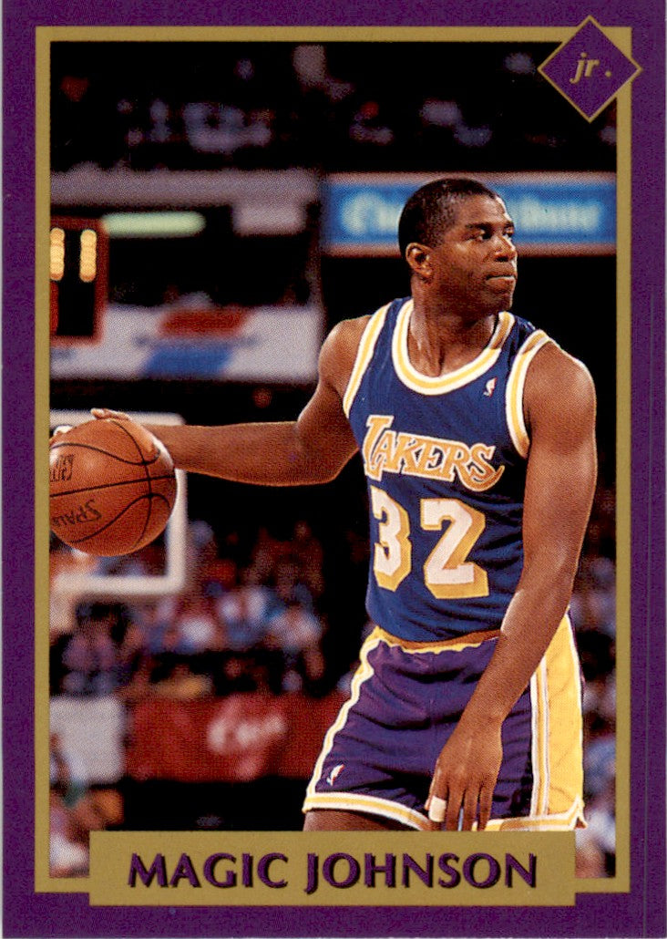 1991 Tuff Stuff Jr. Special Issue NBA FInals #12 Magic Johnson Lakers