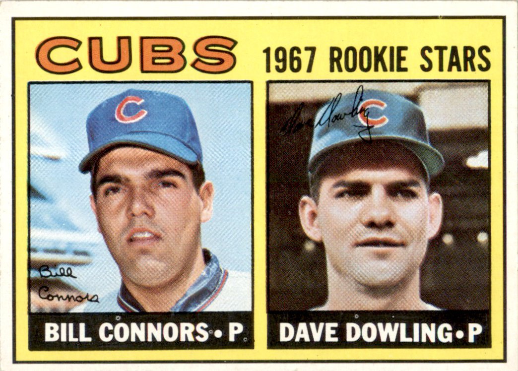 1967 Topps #272 Bill Connors  /  Dave Dowling Chicago Cubs VG-EX