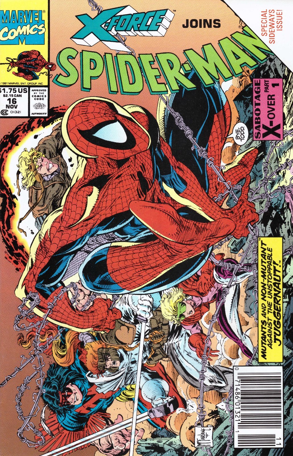 Spider-Man #16 Newsstand McFarlane (1990-1998) Marvel Comics