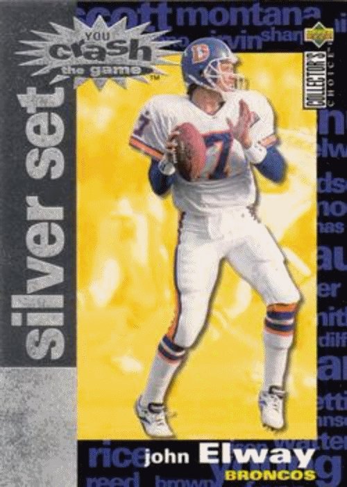 1995 Collector's Choice - Crash The Game Silver Exchange Football C2 John Elway