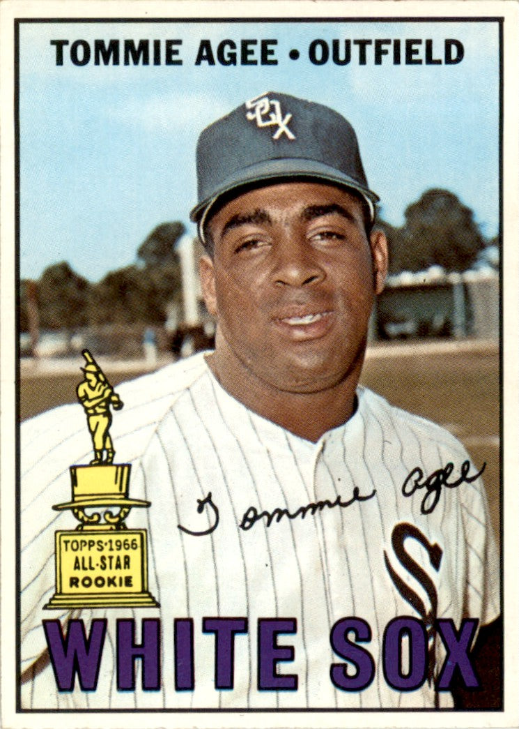 1967 Topps #455 Tommie Agee Chicago White Sox EX