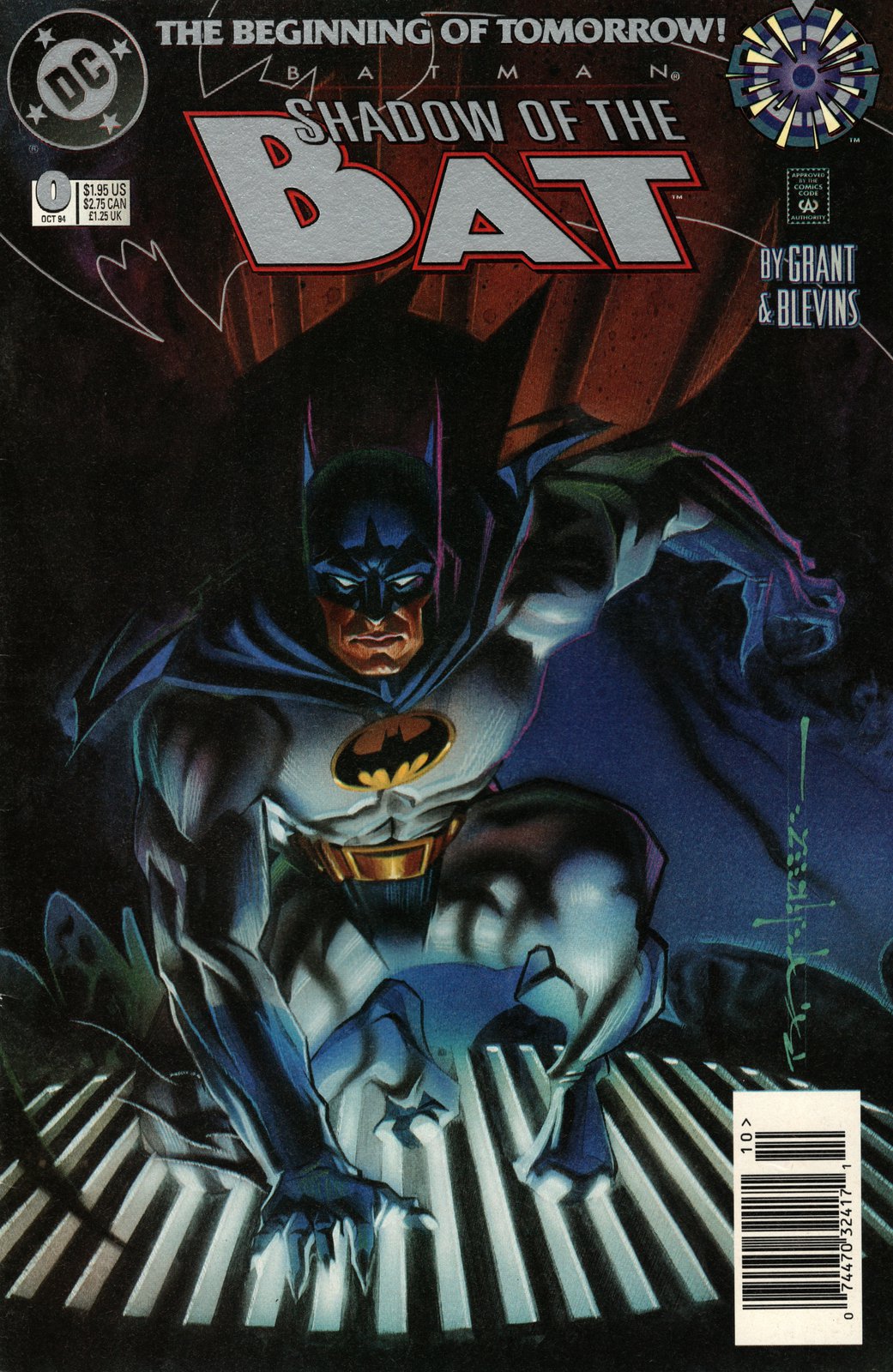 Batman: Shadow of the Bat #0 Newsstand Cover (1992-2000) DC Comics