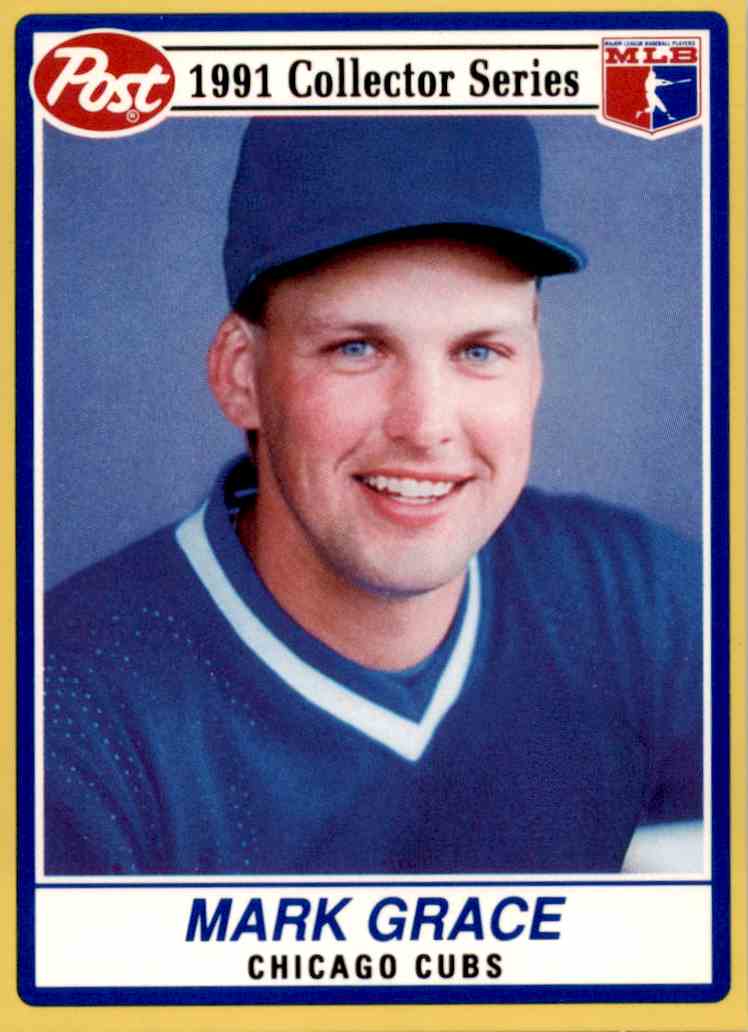 1991 Post Cereal Baseball #22 Mark Grace Chicago Cubs