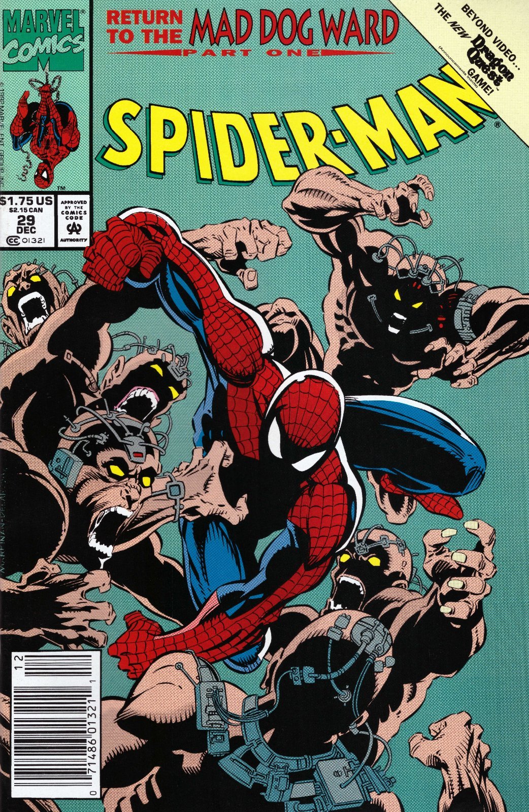 Spider-Man #29 Newsstand Cover (1990-1998) Marvel