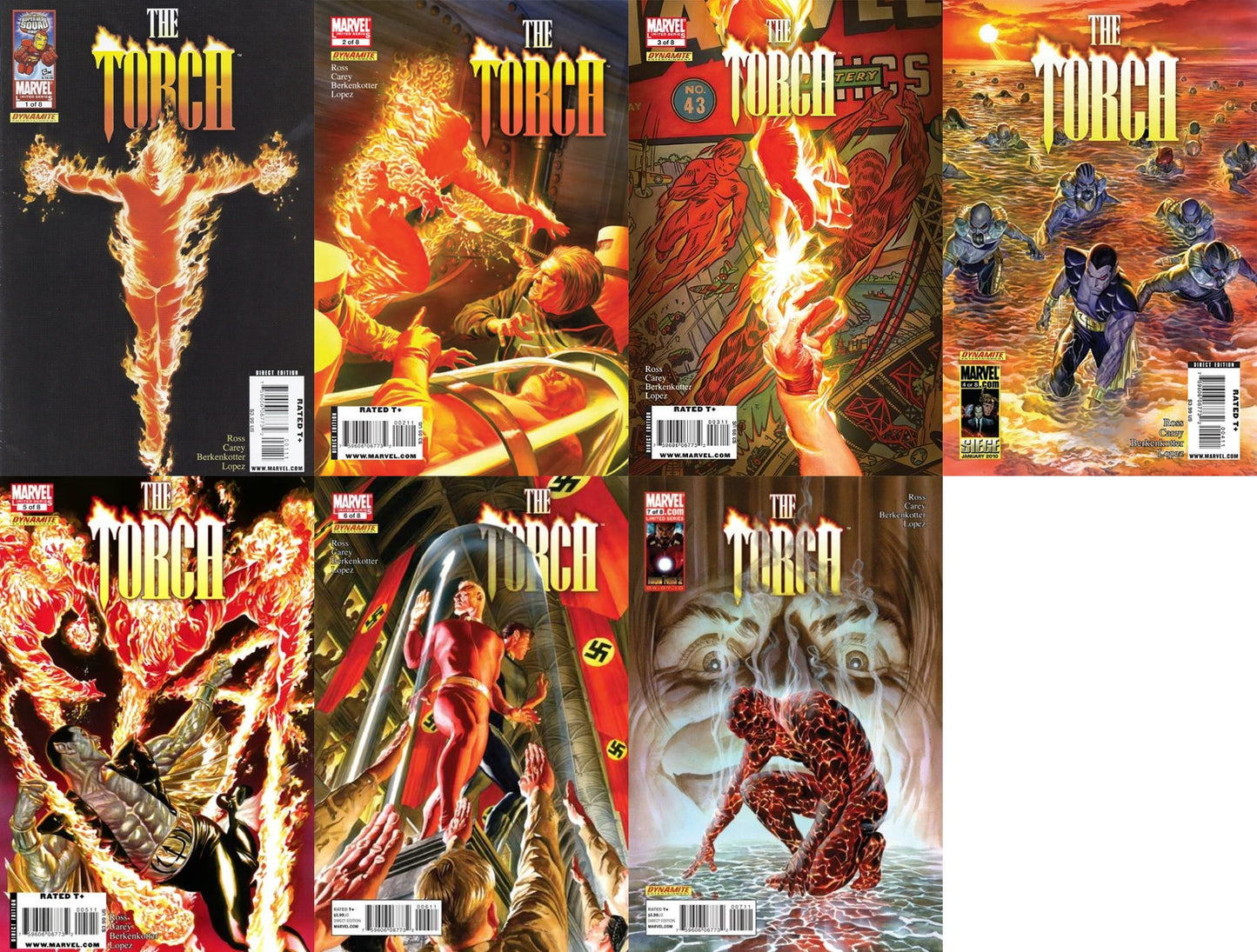 The Torch #1-7 (2009-2010) Marvel Comics - 7 Comics