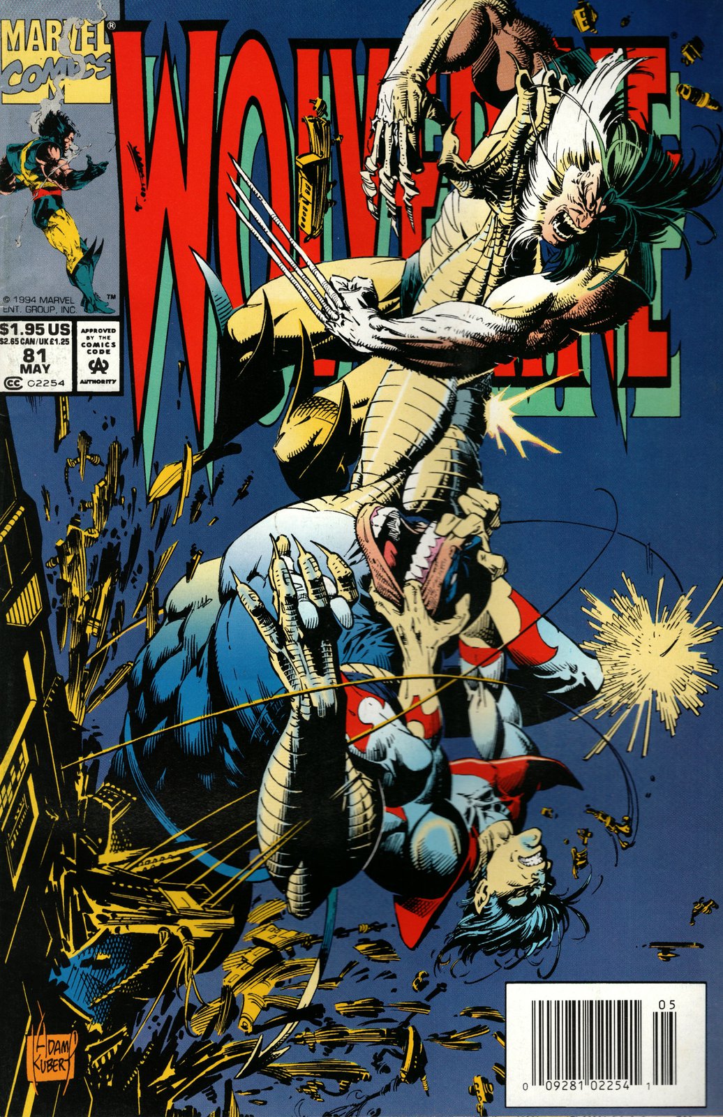 Wolverine #81 Newsstand Cover (1988-2003) Marvel Comics