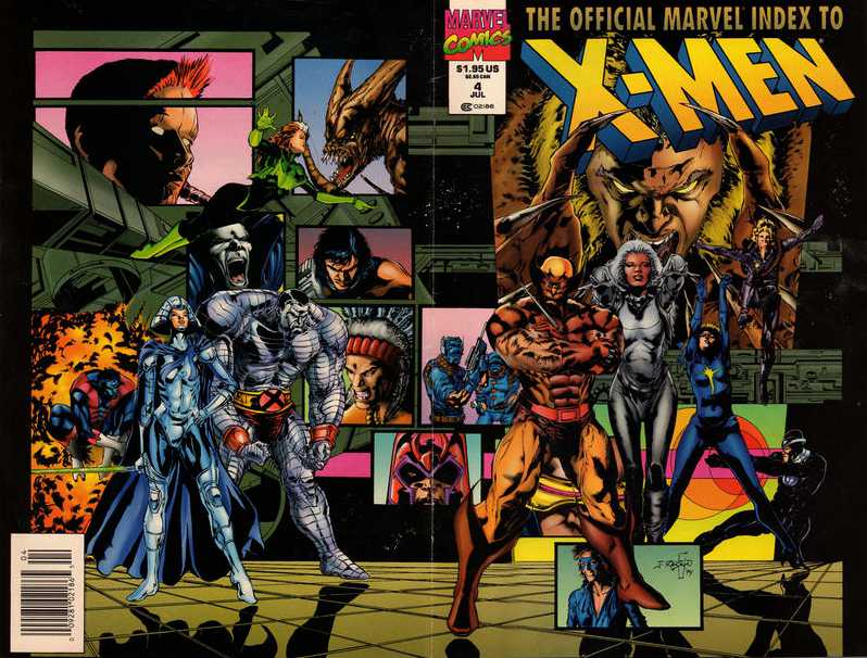 Official Index to the X-Men #4 Newsstand Cover (1994) Marvel