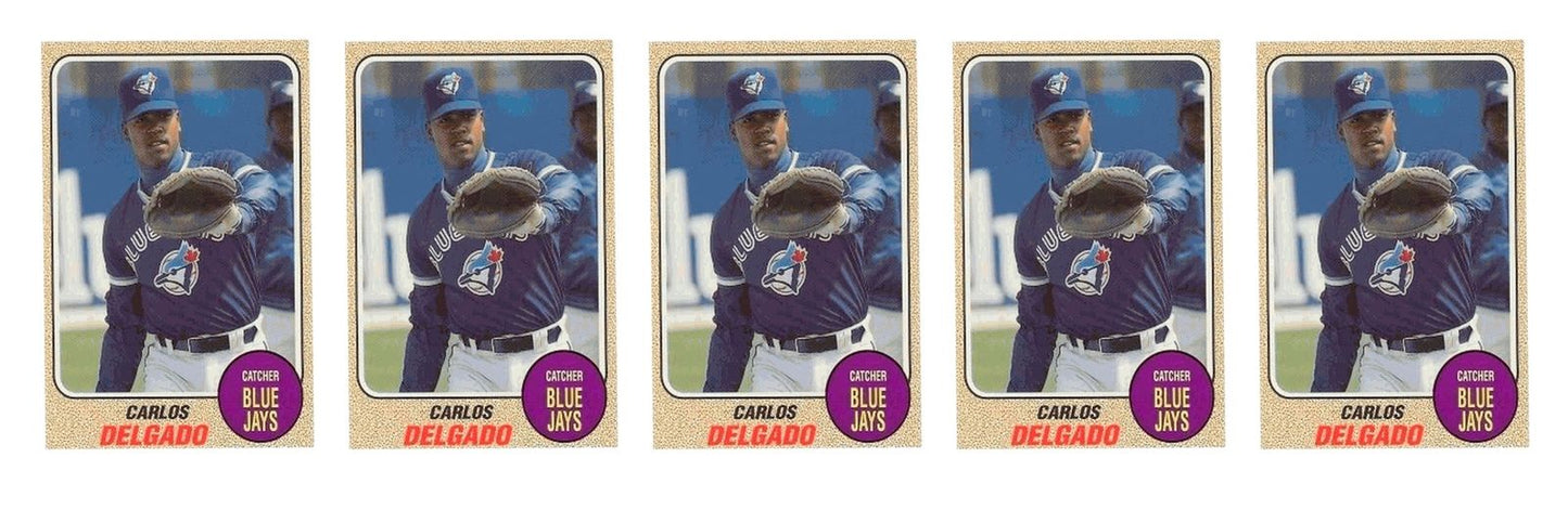(5) 1993 Sports Cards #70 Carlos Delgado Baseball Card Lot Toronto Blue Jays