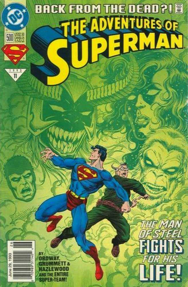 Adventures of Superman #500 Newsstand Cover (1987-2006) DC