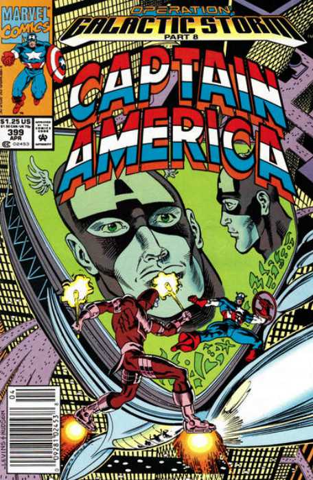 Captain America #399 Newsstand Cover (1968-1996) Marvel