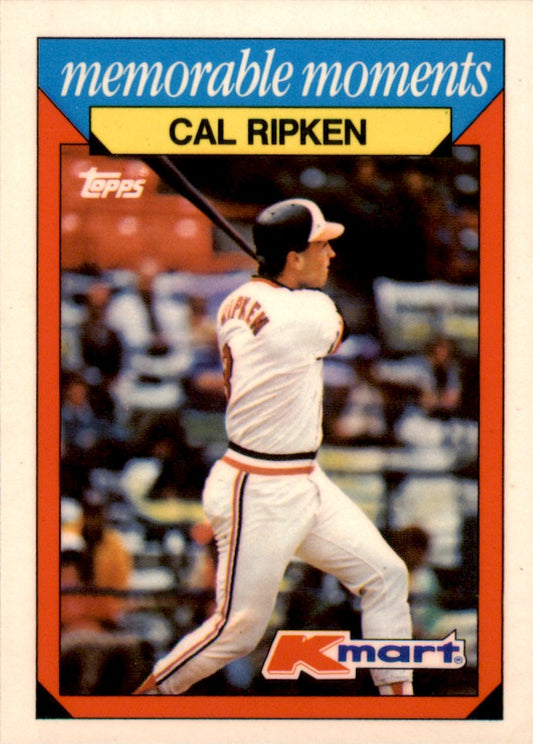 1988 Topps Kmart Memorable Moments #21 Cal Ripken Baltimore Orioles