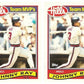 (2) 1989 Topps Hills Team MVP's Baseball #24 Johnny Ray Card Lot Angels