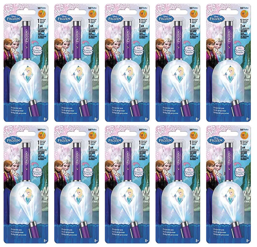(10) Frozen Elsa Projector Pen Lot Gift Party Favors