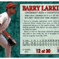 (3) 1994 Post Cereal Baseball #12 Barry Larkin Reds Baseball Card Lot