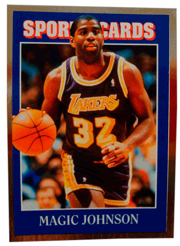 1992 Allan Kaye's Sports Cards #67 Magic Johnson Los Angeles Lakers