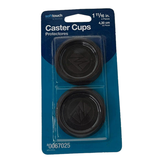 4 Caster Cups 1 11/16 Inch Hardwood Floor Protectors New in Package