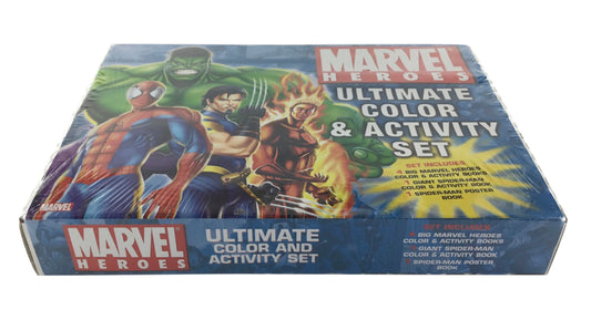 Marvel Heroes Ultimate Color & Activity Set 2005 Spider-Man Wolverine New Sealed