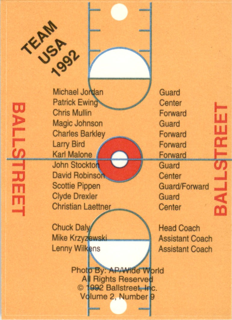 1992 Ballstreet Team USA Dream Team
