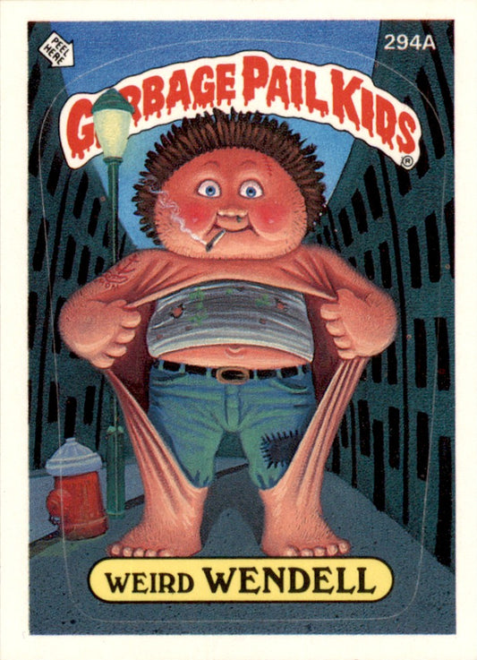 1987 Garbage Pail Kids Series 8 #294a Weird Wendell NM-MT