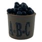 Blueberries in ABC Jar 2 Inch Vintage Ceramic Figurine Bar Harbor Maine