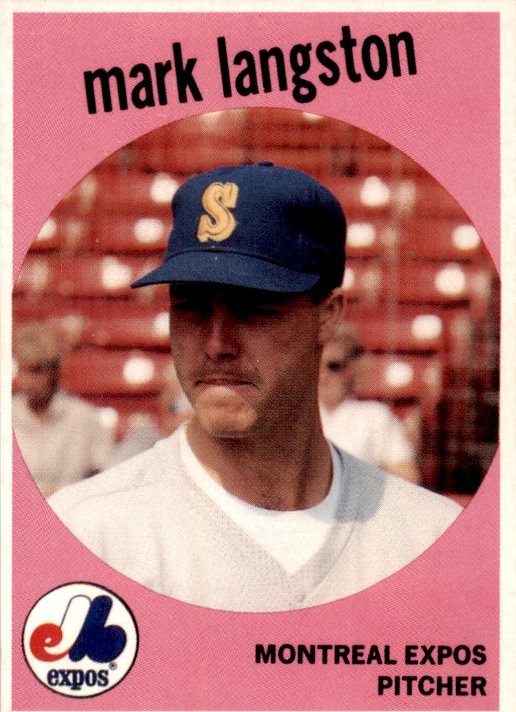 1989 Baseball Card Magazine '59 Topps Replicas #54 Mark Langston Expos