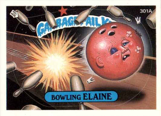 1987 Garbage Pail Kids Series 8 #301a Bowling Elaine NM-MT