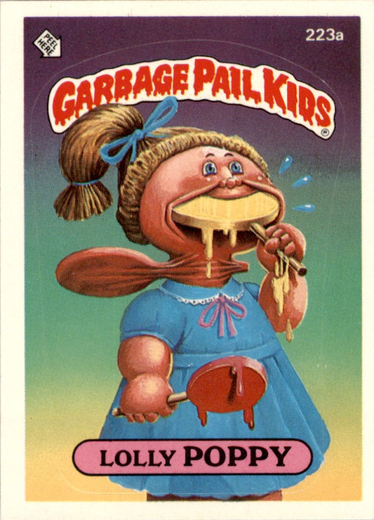 1986 Garbage Pail Kids Series 6 #223A Lolly Poppy NM-MT