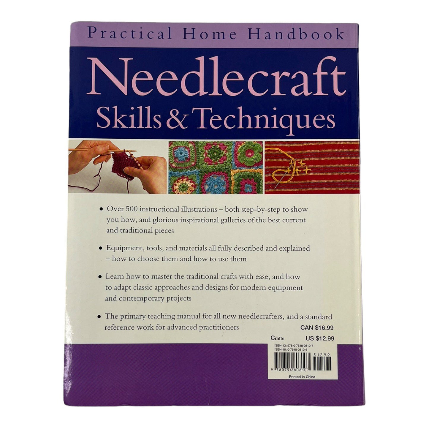 Practical Home Handbook Needlecraft Skills & Techniques Hardcover Book
